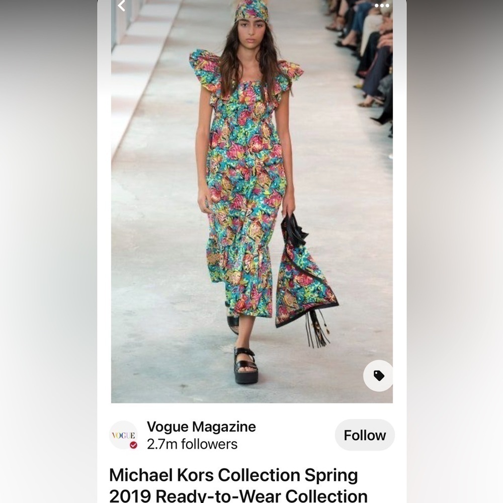 Michael Kors Collection Spring/Summer 2019 Midi Dress. Size 8. P63/A2286